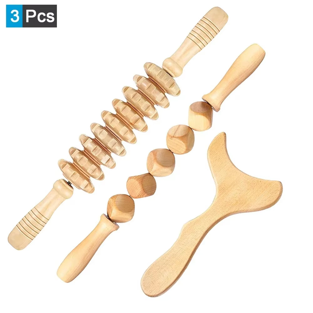 ContourWood Anti-Cellulite Body Sculpting Roller