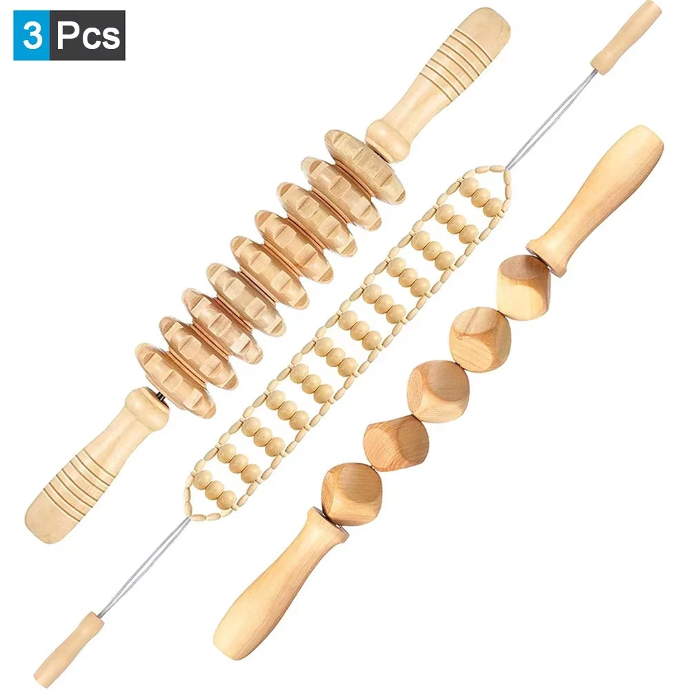 ContourWood Anti-Cellulite Body Sculpting Roller