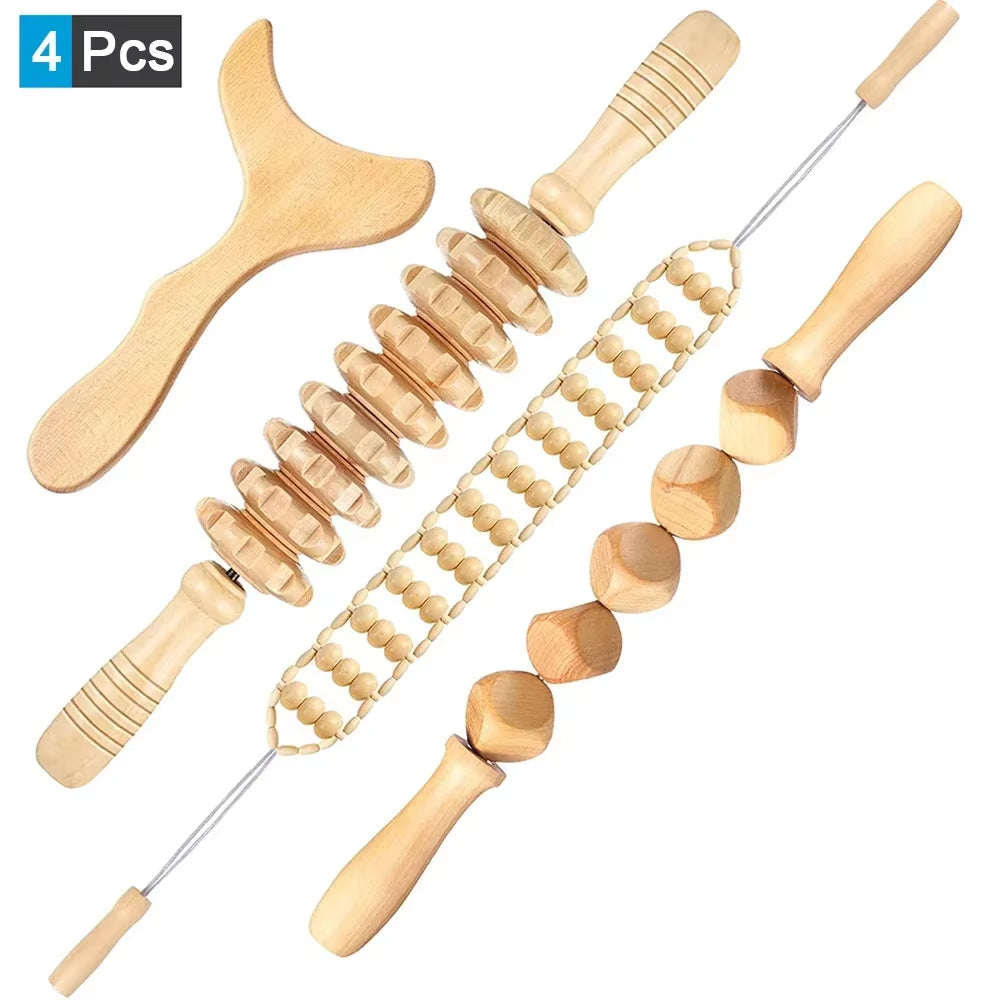 ContourWood Anti-Cellulite Body Sculpting Roller