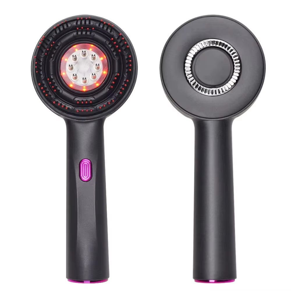 Portable Rechargeable Electric Scalp Massager Waterproof Head Massage Comb for Hair Growth