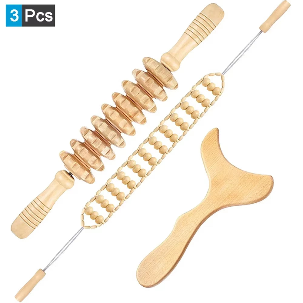 ContourWood Anti-Cellulite Body Sculpting Roller