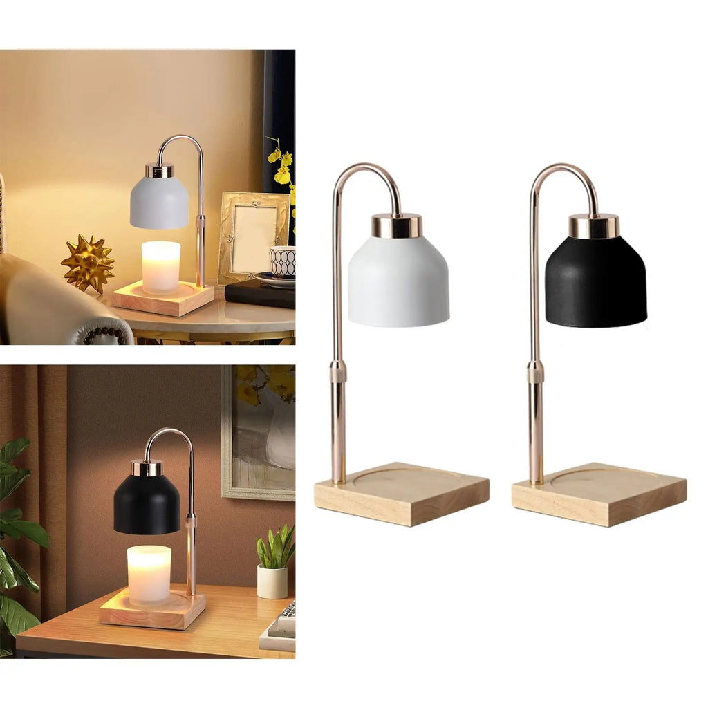 GoldWick Wood Candle Warmer Lamp