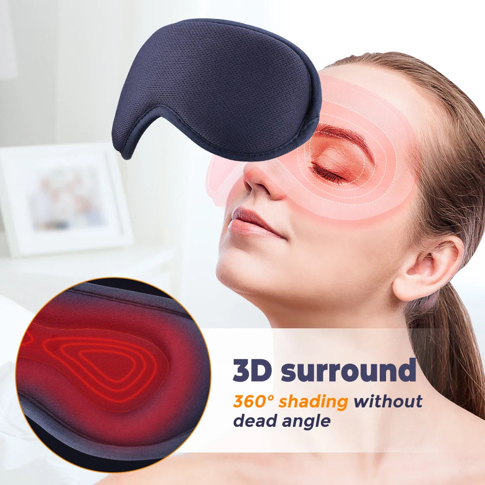 Heated Eye Mask, USB Eye Mask for Dry Eyes with Constant Heating Temperature, Warm Compress Heating Pad for Sleep Dark Circles
