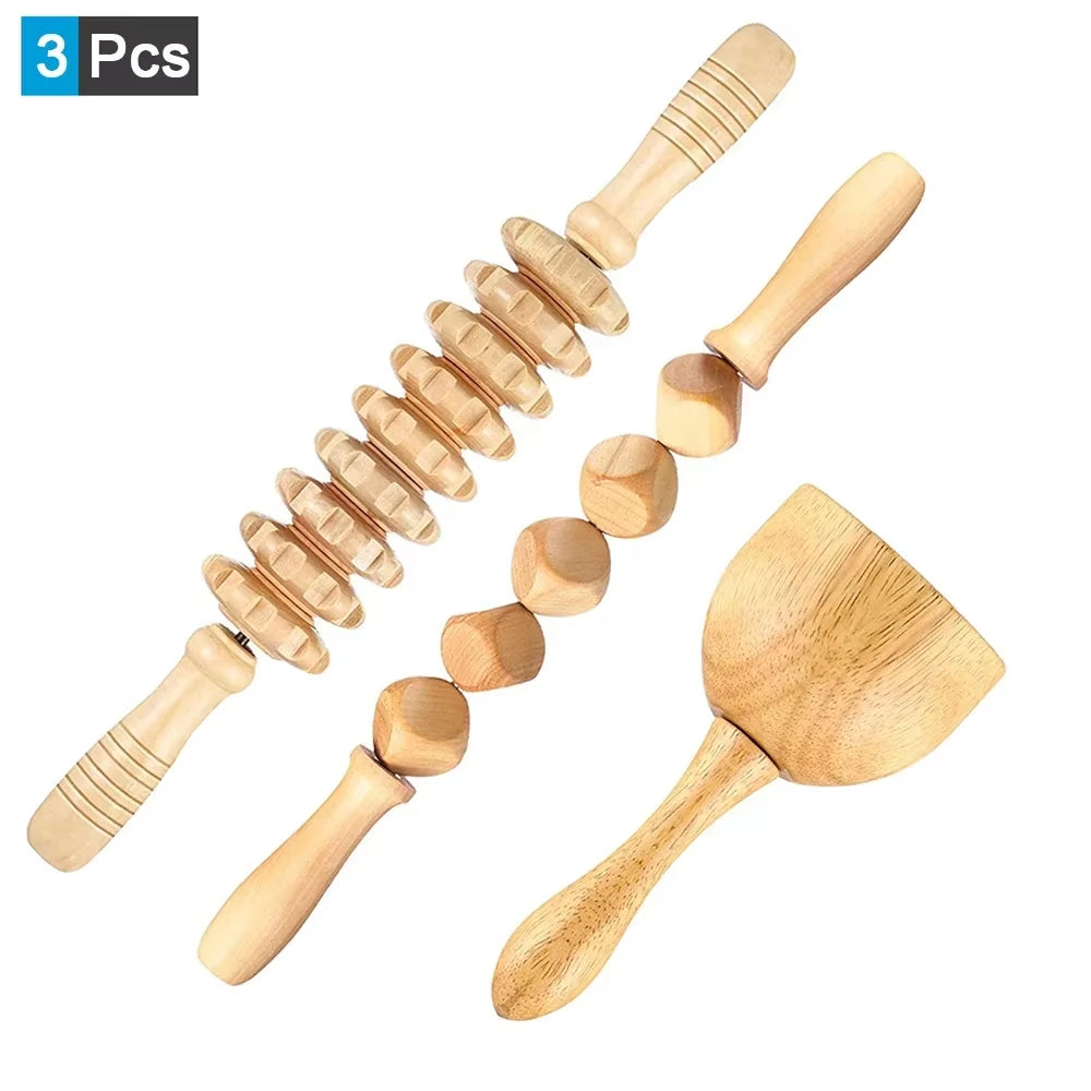 ContourWood Anti-Cellulite Body Sculpting Roller