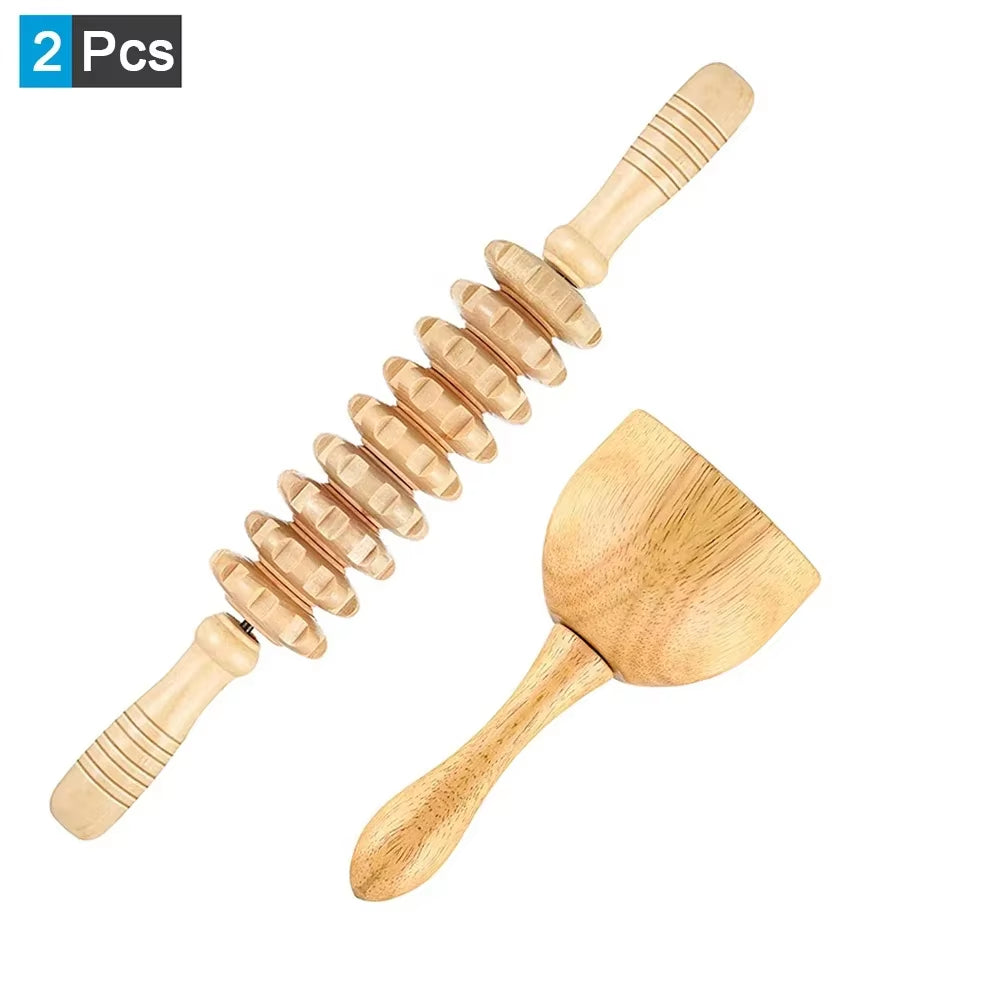 ContourWood Anti-Cellulite Body Sculpting Roller