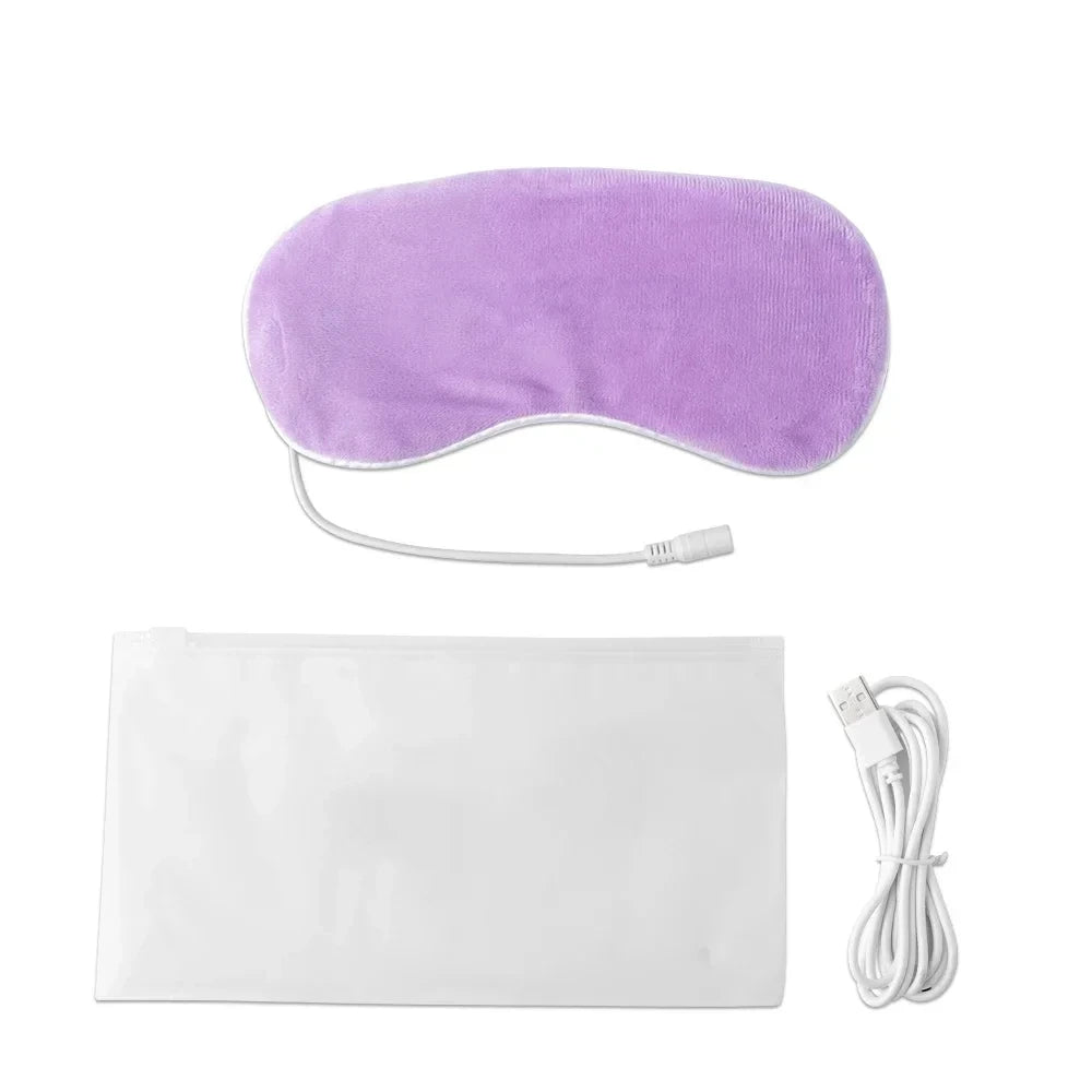 USB Heated Eye Mask for Dry Eyes & Sleep – Warm Compress with Constant Temperature, Dark Circles & Puffiness Heated Eye Mask