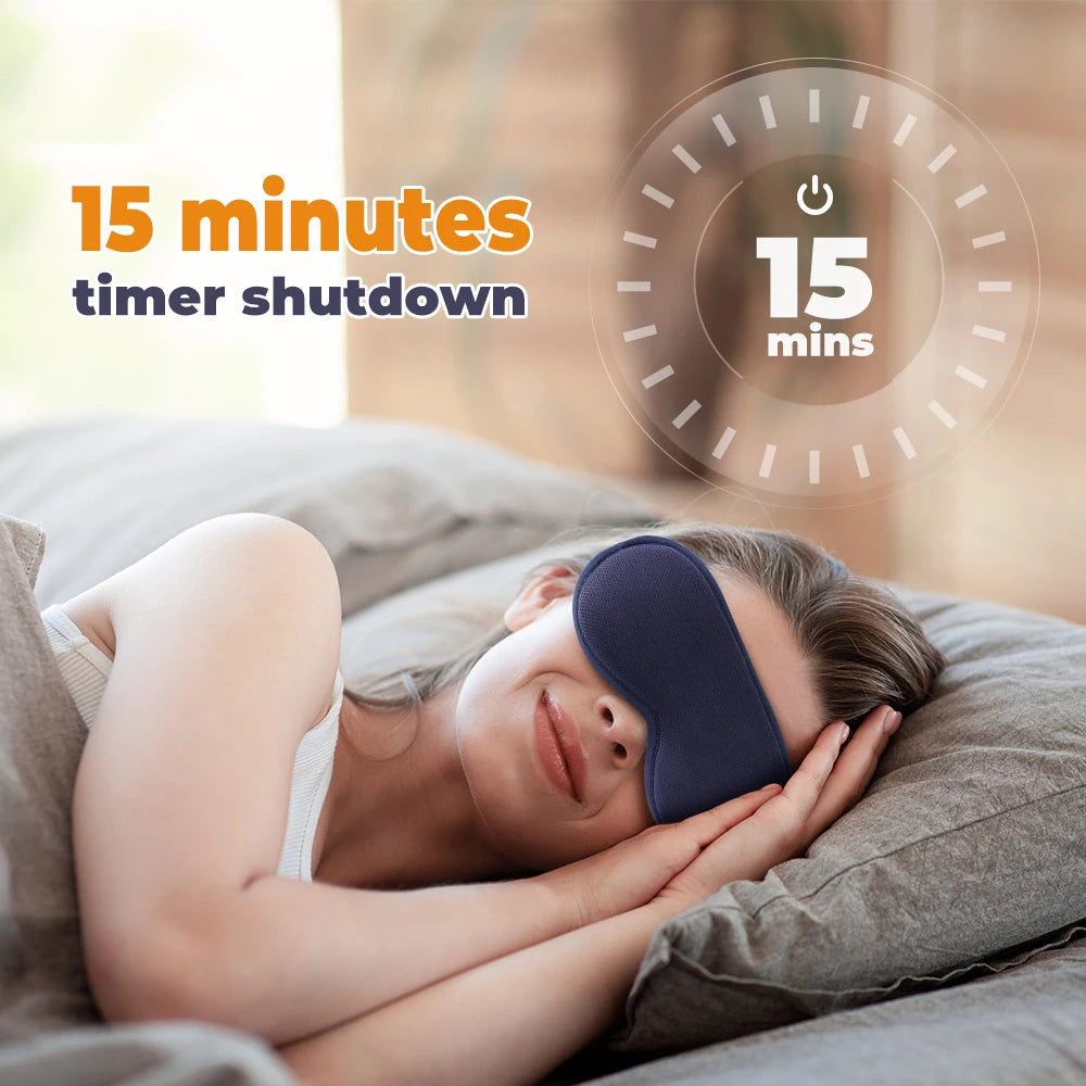 Heated Eye Mask, USB Eye Mask for Dry Eyes with Constant Heating Temperature, Warm Compress Heating Pad for Sleep Dark Circles