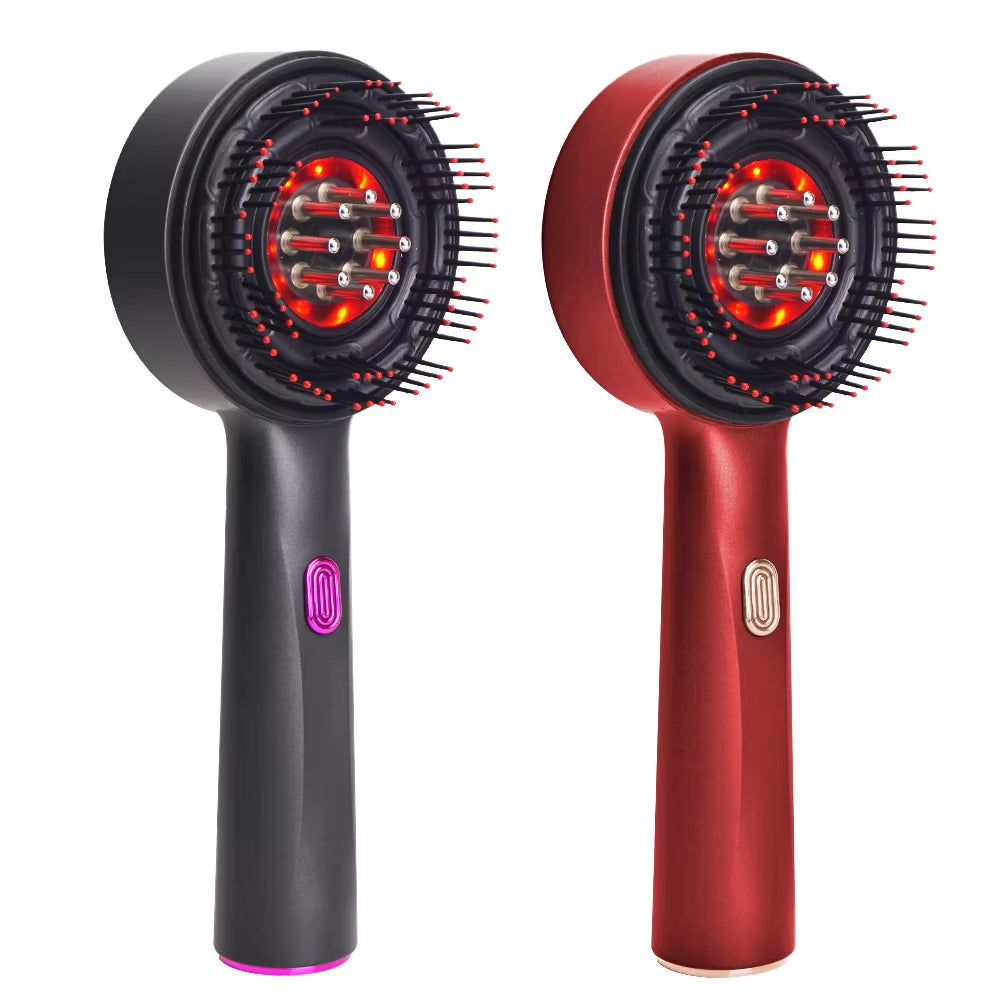 Portable Rechargeable Electric Scalp Massager Waterproof Head Massage Comb for Hair Growth
