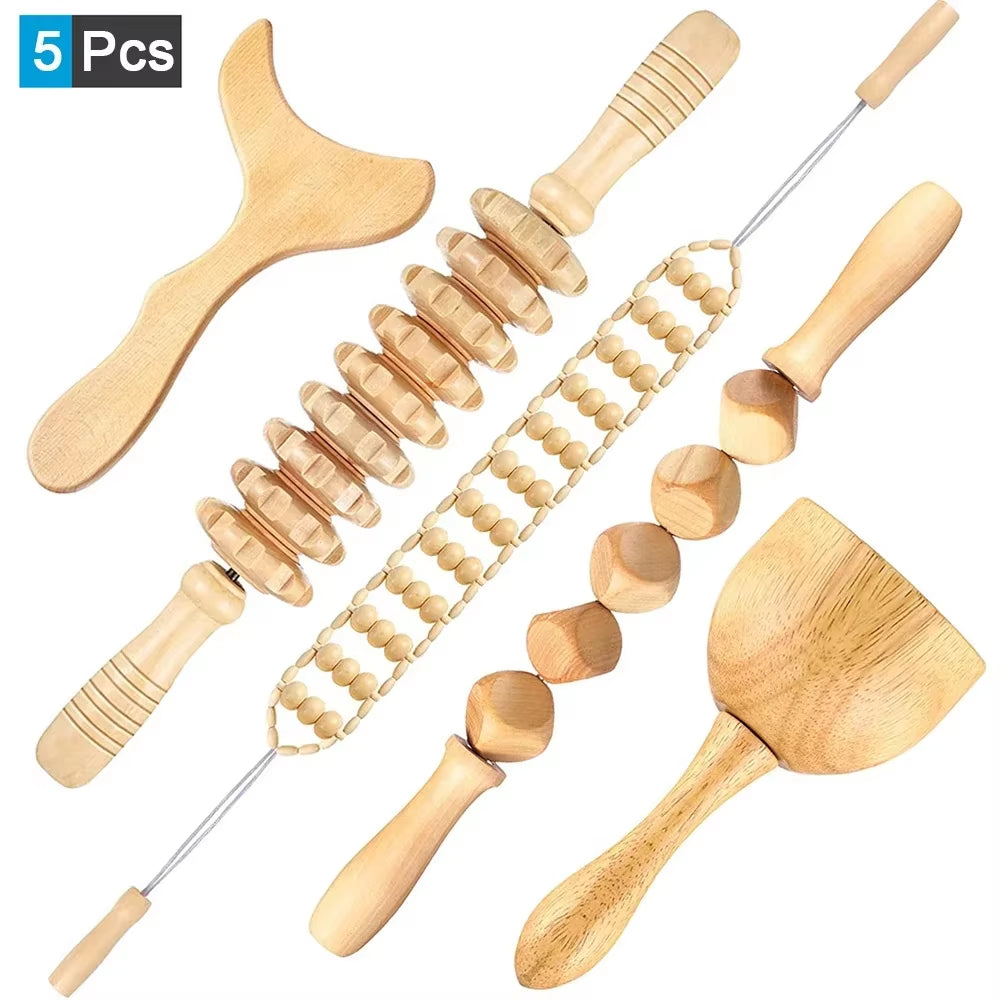 ContourWood Anti-Cellulite Body Sculpting Roller