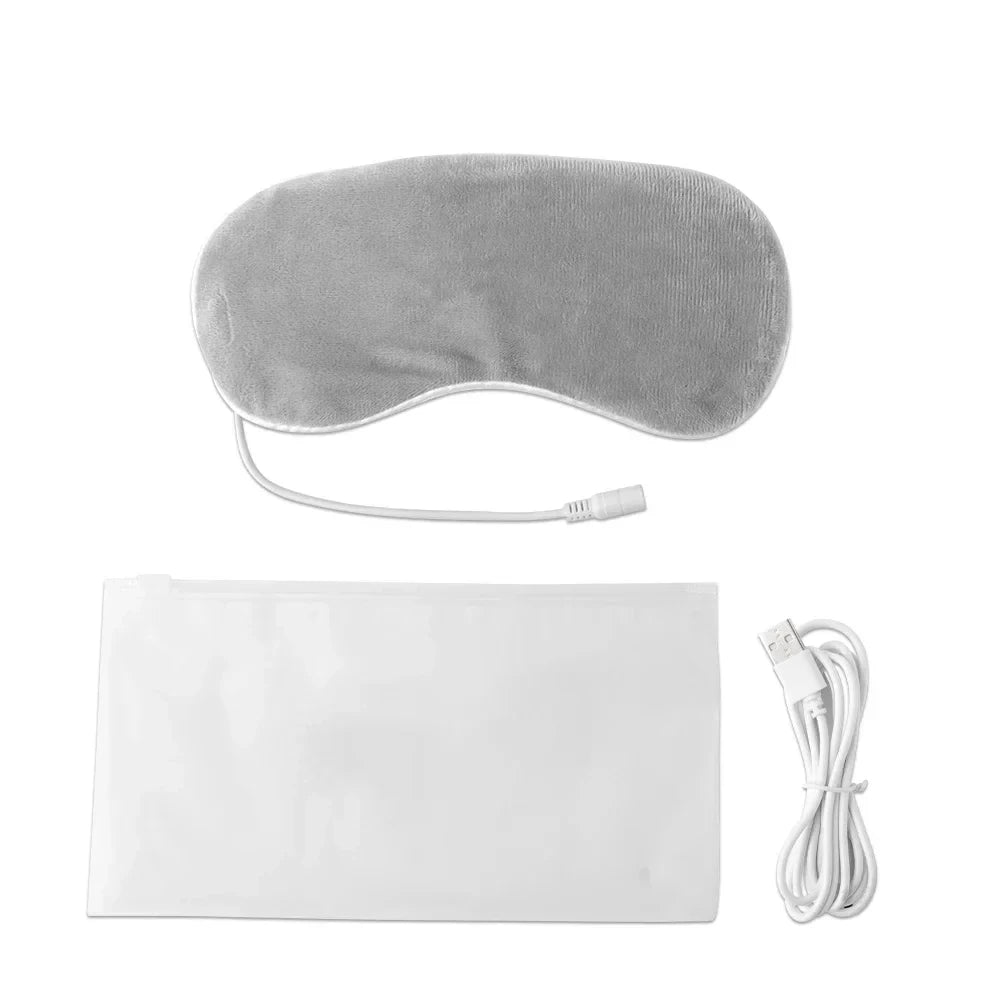 USB Heated Eye Mask for Dry Eyes & Sleep – Warm Compress with Constant Temperature, Dark Circles & Puffiness Heated Eye Mask