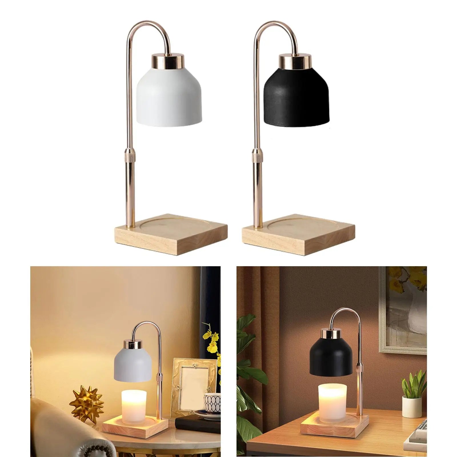 GoldWick Wood Candle Warmer Lamp
